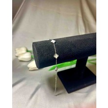 Pera Bijuteri Çelik Yonca Bileklik