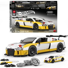 Mattel Brick Shop™ Hot Wheels® Elite Serisi - '15 Audi R8 Lms Yapı Oyuncağı Seti (820 Parça), Koleksiyoncular Için JFT18