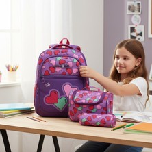 Kidessa 1308 Anatomik Sırtlı Yapılı Unisex Ilkokul Çantası - NKT01308-MÜRDÜM-TEK Ebat