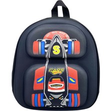 KumOziShop Araba Baskılı Kabartmalı Anaokulu Kreş ve Günlük Kullanım Çantası