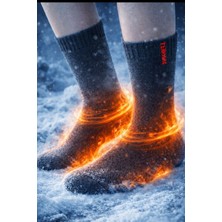 Sockshion Kalın Kışlık Çorap Termal Çorap, Kadın ve Erkek Için, 3'lü Paket, Sıcak Tutan Çorap