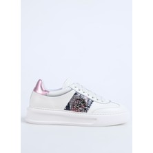Roberto Cavalli Beyaz - Pembe Kadın Sneaker 27608