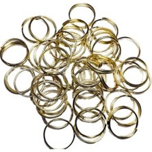 Orhan Çanta 50 Adet Gold Metal Makrome Anahtarlık Halkası 2,5cm