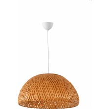 Gunbo Home Bohem Bambu Boja Pendant Sarkıt Avize Lamba 35 cm - Iskandinav, Modern, Bohem, Rattan Aydınlatma
