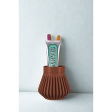 Evene Diş Fırçalığı Diş Fırçalık Diş Fırçası Standı Diş Fırçası Tutucu Altın Renk Model 83