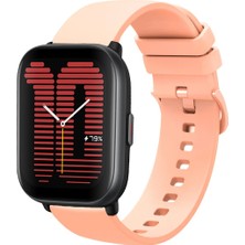 Amazfit Active ile Uyumlu Kordon Jel Silikon Tokalı Kayış