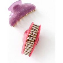 Tupek Store 2’li Set Desenli Mandal Toka – Günlük & Şık Saç Tokası