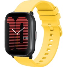 Amazfit Active ile Uyumlu Kordon Jel Silikon Tokalı Kayış