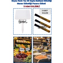 Manken İstanbul 25 Adet Yazı Kalemli Yaz Sil Sapla Büyük Boy Bakliyat Etiketi Manav Etiketi Pazarcı Etiketi