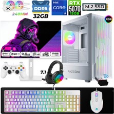 Xaser Astra X890 I9 14900KF 32GB Ddr5 Ram 1tb M.2 Nvme SSD 12GB RTX5070 Sıvı Soğutmalı 24,5" 240Hz Oyuncu Tavsiye Sistem