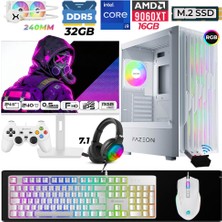 Xaser Astra X900 I9 14900KF 32GB Ddr5 Ram 1tb M.2 Nvme SSD 16GB RX9060 Xt Sıvı Soğutmalı 24,5" 240Hz Oyuncu Tavsiye Sistem