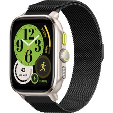 Tagomoon Amazfit Cheetah Square ile Uyumlu Kordon Hasır Metal Örgü Mıknatıslı Milano Kayış