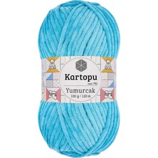 Kartopu 1 Adet Yumurcak Kadife El Örgü Ipi Turkuaz K515