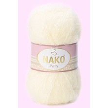Nako 1 Adet Paris El Örgü Ipi Yünü Krem 2098