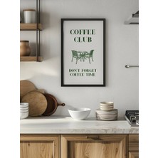 Fuart.Co Kahve Kulubü Kahve Temalı Dijital Baskı Poster (Çerçevesiz) Kafu