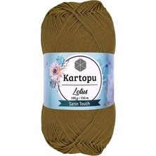 Kartopu 1 Adet Lotus Bikini Büstiyer Bluz Örgü Ipi  K484 Yağ Yeşili