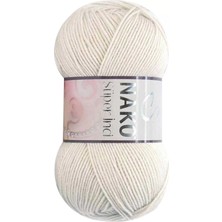 Nako 1 Adet Süper Inci El Örgü Ipi 100 gr Koyu Krem 6383