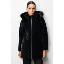 Ekol Dikiş Detaylı Kapüşonlu Şişme Mont Ekol