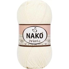 Nako 1 Adet Pırlanta Amigurumi El Örgü Ipi Yünü Ekru 300