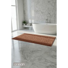 Anılsan Zayn Kiremit Ayak Havlusu - 70X130CM, 790GR, %100 Pamuk, Spa ve Otel Banyo Paspası, Günlük Kullanıma