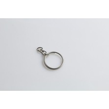 Orhan Çanta Zincirli Anahtarlık Halkası Gümüş Renk