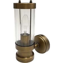 Tel Lighting Yıldız Cam Aplik, Eskitme Bronz