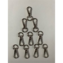 Orhan Çanta Paris Kanca Anahtarlık 30 Adet Gümüş