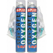 Stay Safe Taşınabilir Medikal Oksijen Plus 2 Adet