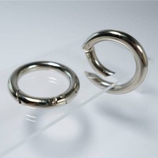Orhan Çanta Yaylı Çanta Halkası Mekanizmalı Halka 2.7 cm - 10 Adet Gümüş