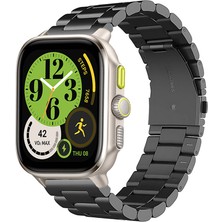 Tagomoon Amazfit Cheetah Square ile Uyumlu Kordon Klasik Baklava Model Paslanmaz Çelik Metal Kayış
