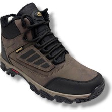 Wanderfull 3022-26 Deri Bağcıklı Içi Kürklü Outdoor Erkek Bot Kahve Siyah Kırmızı 45-47