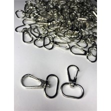 Orhan Çanta Gümüş Papağan Kanca Klipsli - 10 Adet