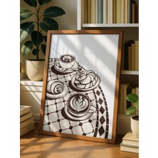Fuart.Co Kahve Molası Kahve Temalı Dijital Baskı Poster (Çerçevesiz) Kafu