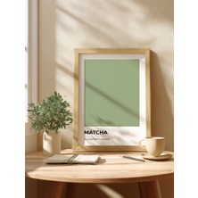 Fuart.Co Matcha Kahve Temalı Dijital Baskı Poster (Çerçevesiz) Kafu