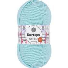 Kartopu 1 Adet Baby One Tüylenmeyen El Örgü Ipi Yünü Bebe Mavi K578