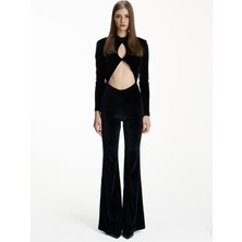 Heylea Düz Siyah Kadın Tulum Marni Jumpsuit