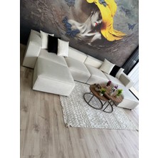 Erduran Mobilya Angelo 6 Modül Bayb Face 01 Köşe Koltuk Takımı