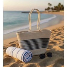 Ms Milasewing Boho-Stil El Örmesi Plaj Çantası –