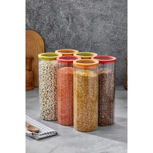 Cooker 6'lı 1,8 Litre Cam Kapaklı 28 cm Borosilikat Cam Kavanoz Seti CKR3816