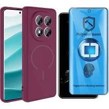 Vendas Xiaomi Redmi Note 14 Pro 4g Kılıf M-Safe Şarj Özellikli Zore Meta Kapak + Polymer Nano Ekran Koruyucu