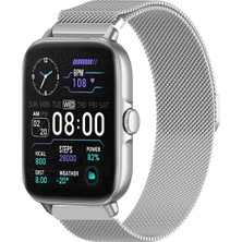 Tagomoon Colmi P28 Plus ile Uyumlu Kordon Hasır Metal Örgü Mıknatıslı Milano Kayış