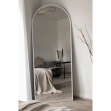 Esenhome DECOR Beyaz Çerçeveli Oval Boy Aynası 60X180CM