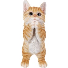 Hype Store 87703-A Oynayan Tekir Yavru Kedi Bahçesi Heykeli