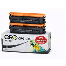 Ero Print 040BK / Canon i-SENSYS LBP-710Cx Çipli Siyah Muadil Toner - 2'li Avantaj Paket