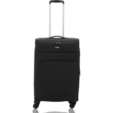 Mçs Baggaj Özel Üretim Ithal Seri Süper Hafif ve Lüx Kapağı Körüklü 360C° Döner 4 Çift Teker Kumaş Valiz