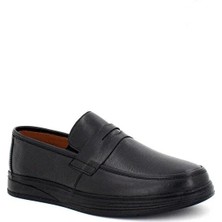 Tarçın Ayakkabı Hakiki Deri Siyah Siyah Erkek Deri Casual Ayakkabı Mrd7-0710