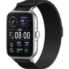 Tagomoon Colmi P28 Plus ile Uyumlu Kordon Hasır Metal Örgü Mıknatıslı Milano Kayış