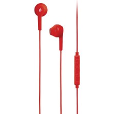 Hype Store Rio Kumandalı ve Mikrofonlu Kulakiçi Kulaklık Kırmızı