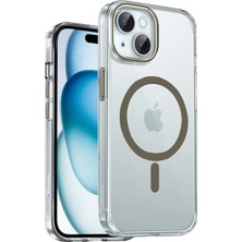 Royal Case iPhone 15 Kılıf Parmak Izi Bırakmayan Magsafe Özellikli Ultra Dayanıklı Silikon Kapak Ryc/aurora Magsafe