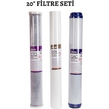 Water Jobs 20" Direk Akış Veya Bina Girişi Filtre Seti